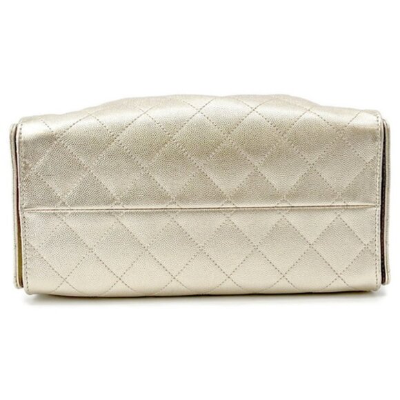 CHANEL Chain Coco Mark Matelasse Caviar Gold 25 Small AS5293 - COA Included - Picture 8 of 17